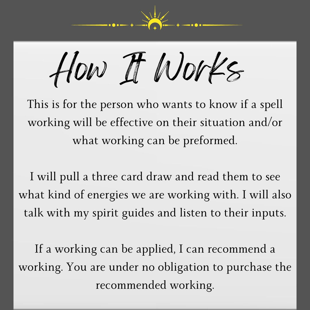 Spell Work Consultation