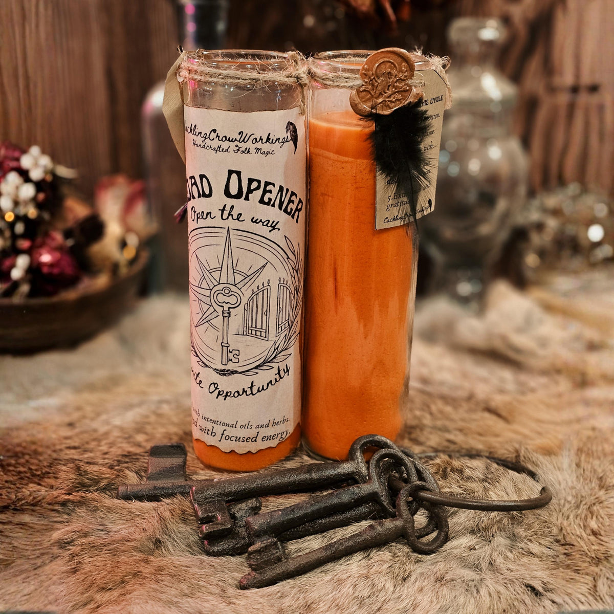 Road Opener 7-Day Candle – Unscented Handcrafted Folk Magic for Clearing Obstacles & Inviting Opportunity