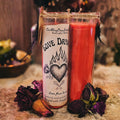 Love Drawing 7 Day Ritual Candle | Handmade for Attraction, Romance, Sweetness