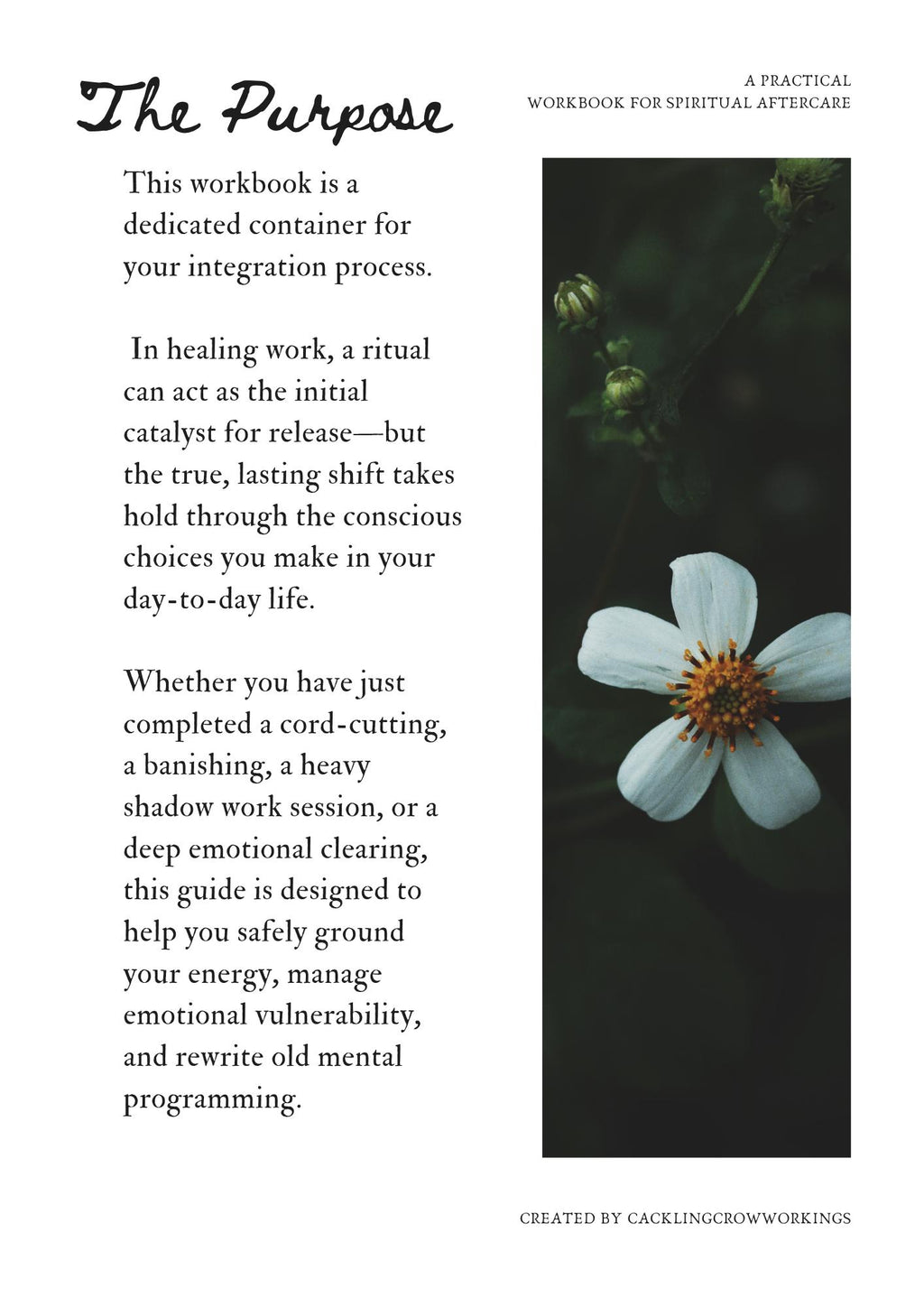 Practical Spiritual Aftercare Workbook - A Healing Workbook for Release, Boundaries & Self-Trust